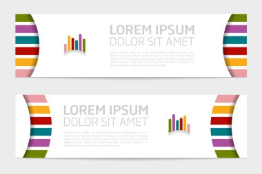 Soyut Web pankartı tasarım arka planı veya başlık şablonları