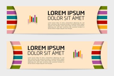 Soyut Web pankartı tasarım arka planı veya başlık şablonları