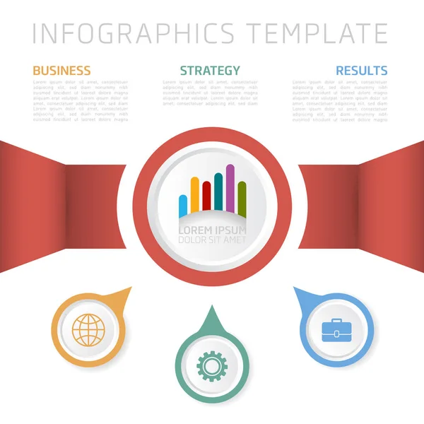 Šablona Návrhu Infografiku Lze Použít Pro Podnikání Prezentace Web Design — Stockový vektor