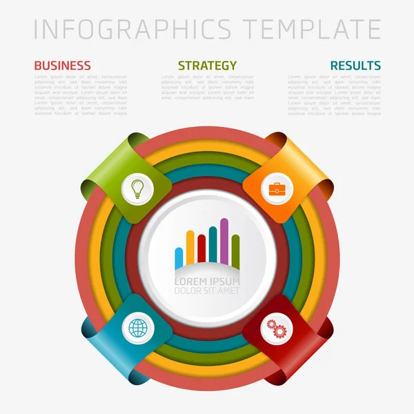 Modèle Conception Infographie Peut Être Utilisé Pour Les Affaires Présentation — Image vectorielle