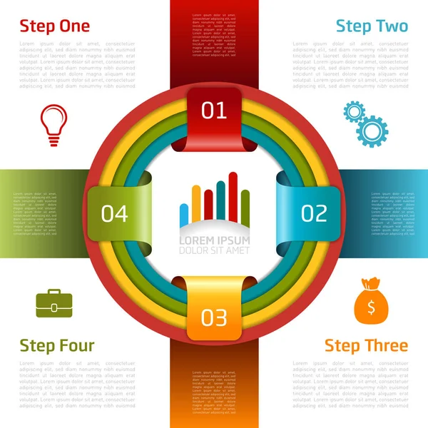 Šablona Návrhu Infografiku Lze Použít Pro Podnikání Prezentace Web Design — Stockový vektor