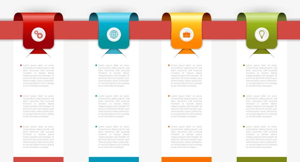 Infographic Ontwerpsjabloon Kan Worden Gebruikt Voor Business Presentatie Webdesign — Stockvector