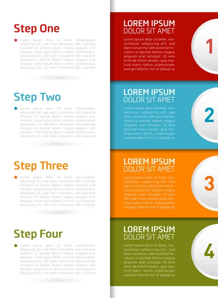 Infographic Tasarım Şablonu Sunu Web Tasarım Için Kullanılabilir — Stok Vektör