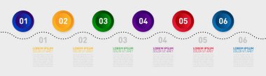 Zaman çizelgesi Infographic tasarım şablonu. İş, sunu, web tasarım için kullanılabilir.