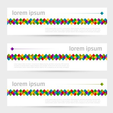 Vektör tasarım afiş web şablonu