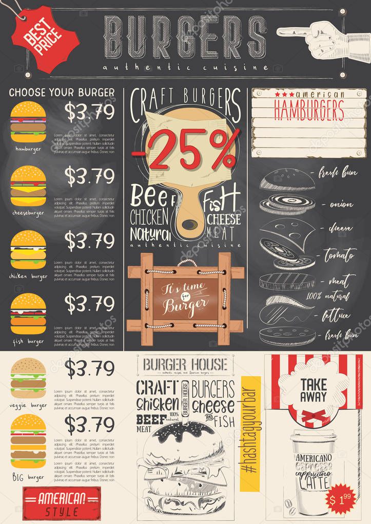 Burger Menu Template