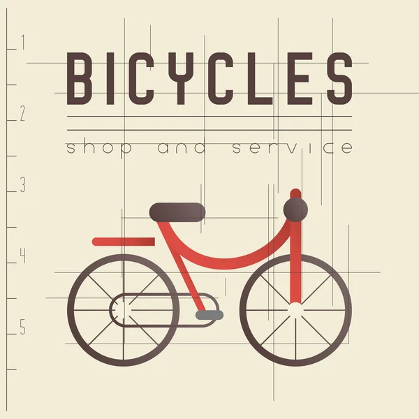 Design Retro Sinal Para Loja Bicicletas Logotipo Bicicleta Urbana Banner —  Vetores de Stock