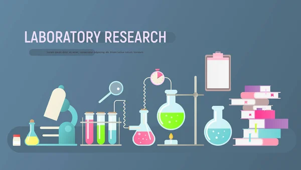 Recherche en laboratoire — Image vectorielle