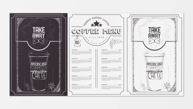 kahve menü tasarımı