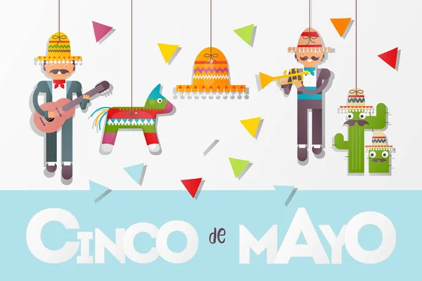 Cinco de mayo spandoek — Stockvector