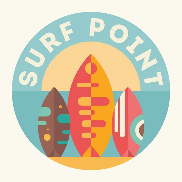 Surf punkt — Stock vektor
