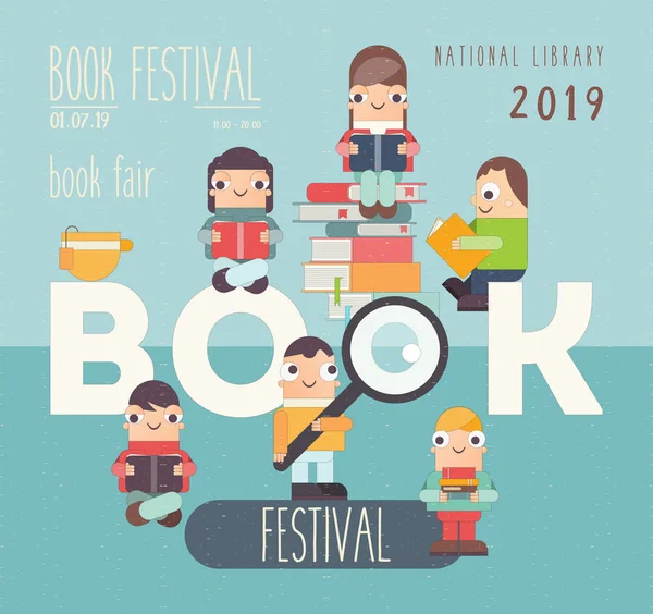 Feira do Festival do Livro —  Vetores de Stock