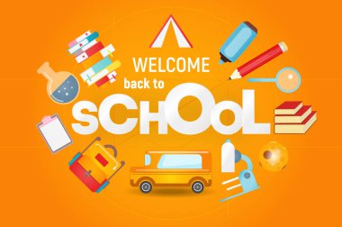 Welcome Back to School Card clipart