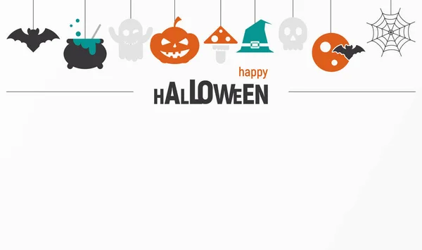 Gelukkige Halloween kaart — Stockvector