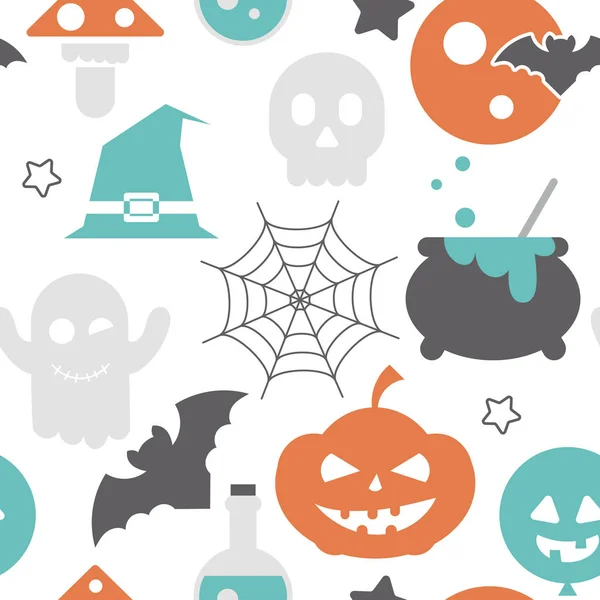 Halloween holiday seamless pattern — Stock Vector