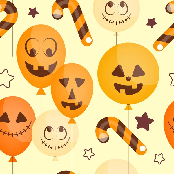 Halloween naadloos patroon — Stockvector