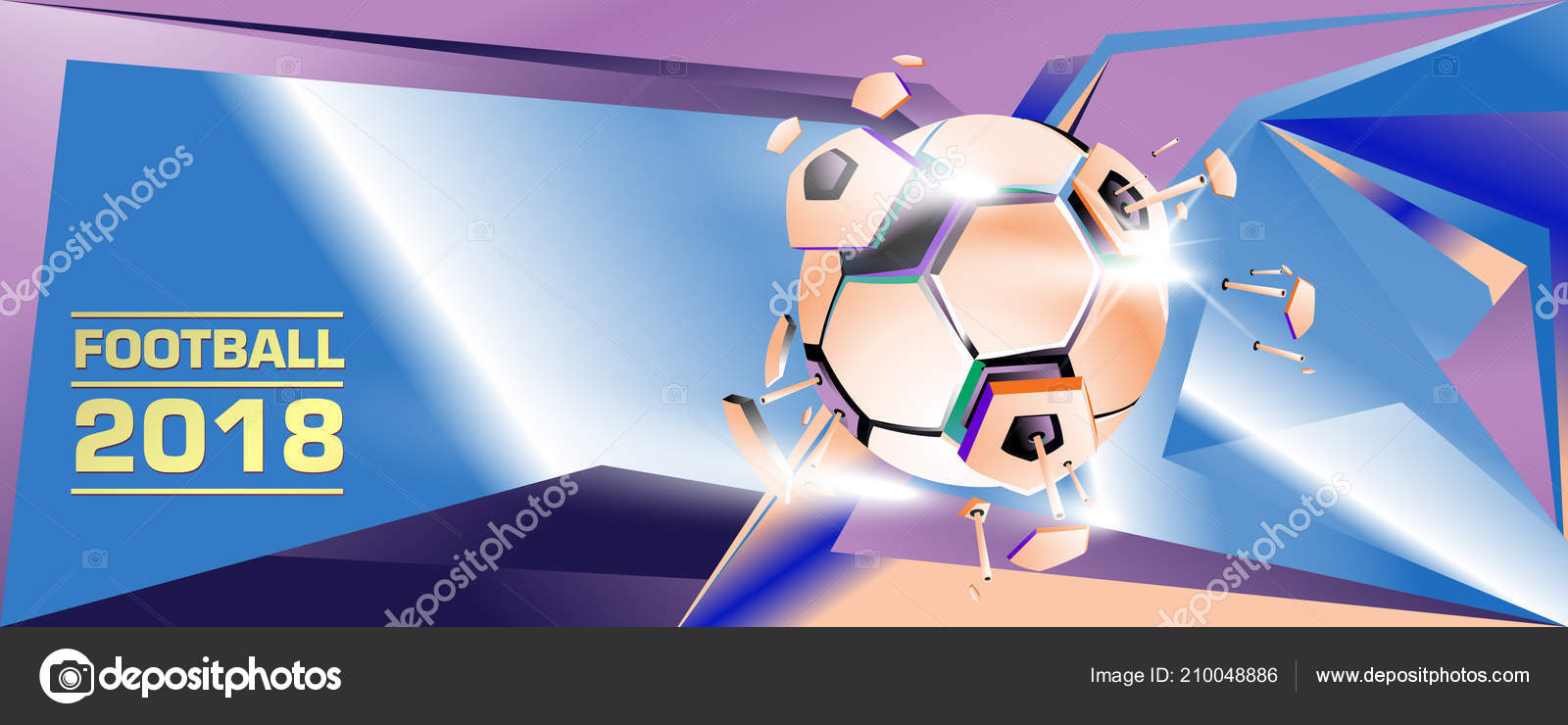 Soccer Football Digital Web Banner Poster Design Template Background News Vector Image By C Rebermant Vector Stock