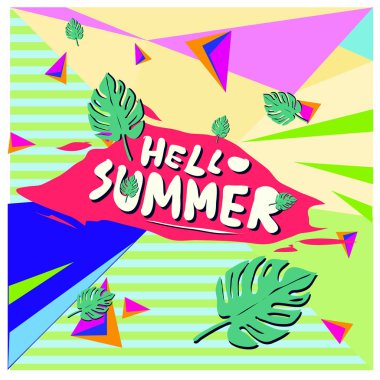 Vektör yaz satış poster ve arka plan. Moda yaz afiş indirim ve promosyon.