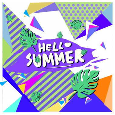 Vektör yaz satış poster ve arka plan. Moda yaz afiş indirim ve promosyon.