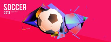 Düzen şablonu tasarım poster futbol olayı, 2018 eğilim için