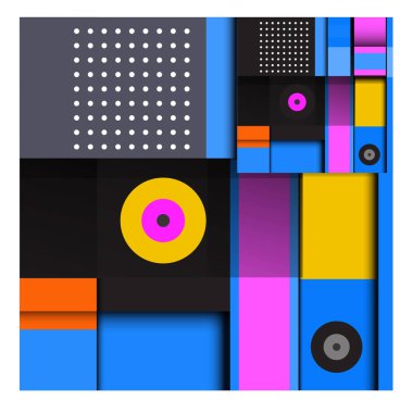 Modaya uygun curvy geometrik memphis öğeleri renkli bir tasarım. Retro 90s doku, desen ve öğeleri tarzı. Modern soyut kültür arka plan tasarımı ve kapak şablonu.