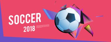 Düzen şablonu tasarım poster futbol olayı, 2018 eğilim için