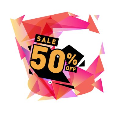 Yaz satış memphis tarzı web afiş. Moda ve seyahat poster indirim. Vektör tatil soyut renkli resimde kampanya ve promosyon.