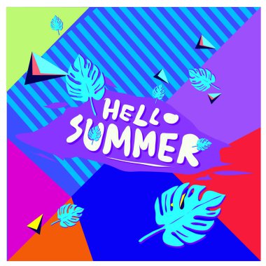 Vektör yaz satış poster ve arka plan. Moda yaz afiş indirim ve promosyon.