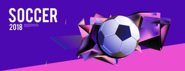 Düzen şablonu tasarım poster futbol olayı, 2018 eğilim için