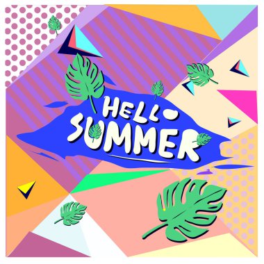 Vektör yaz satış poster ve arka plan. Moda yaz afiş indirim ve promosyon.