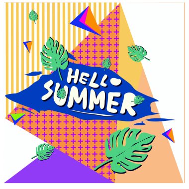 Vektör yaz satış poster ve arka plan. Moda yaz afiş indirim ve promosyon.