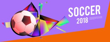 Düzen şablonu tasarım poster futbol olayı, 2018 eğilim için