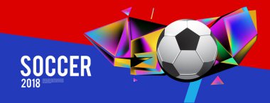 Düzen şablonu tasarım poster futbol olayı, 2018 eğilim için
