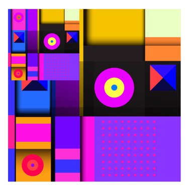 Modaya uygun curvy geometrik memphis öğeleri renkli bir tasarım. Retro 90s doku, desen ve öğeleri tarzı. Modern soyut kültür arka plan tasarımı ve kapak şablonu.