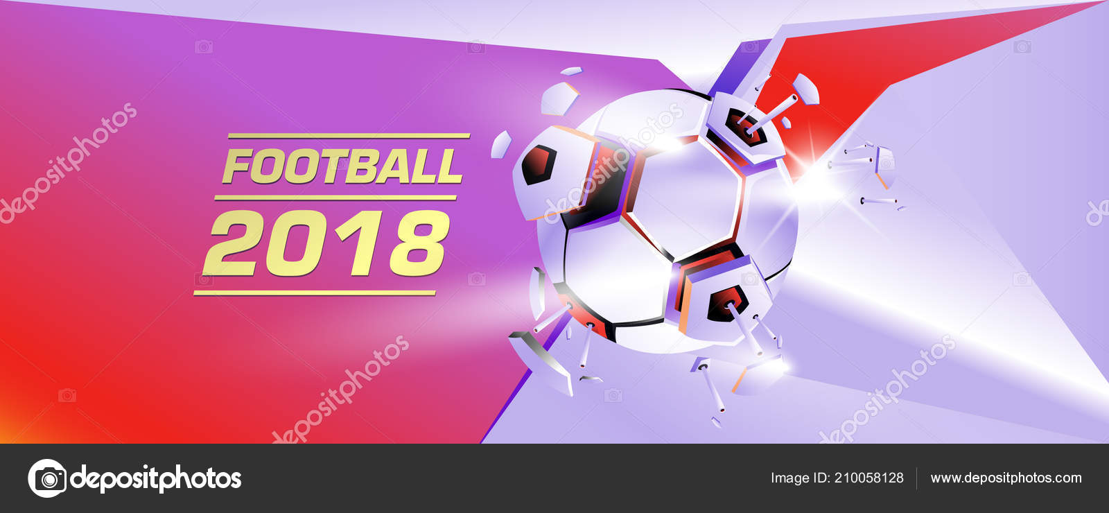 Soccer Football Digital Web Banner Poster Design Template Background News Vector Image By C Rebermant Vector Stock
