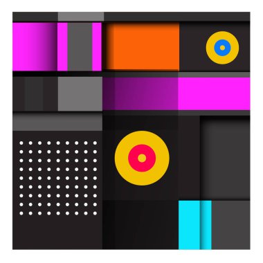 Modaya uygun curvy geometrik memphis öğeleri renkli bir tasarım. Retro 90s doku, desen ve öğeleri tarzı. Modern soyut kültür arka plan tasarımı ve kapak şablonu.