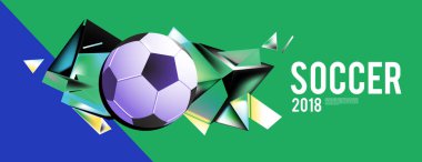 Düzen şablonu tasarım poster futbol olayı, 2018 eğilim için