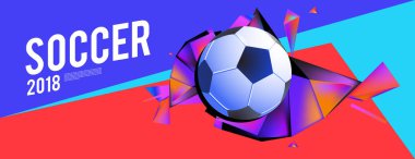Düzen şablonu tasarım poster futbol olayı, 2018 eğilim için