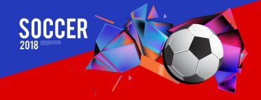 Düzen şablonu tasarım poster futbol olayı, 2018 eğilim için