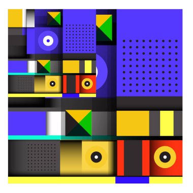 Modaya uygun curvy geometrik memphis öğeleri renkli bir tasarım. Retro 90s doku, desen ve öğeleri tarzı. Modern soyut kültür arka plan tasarımı ve kapak şablonu.