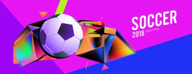 Düzen şablonu tasarım poster futbol olayı, 2018 eğilim için