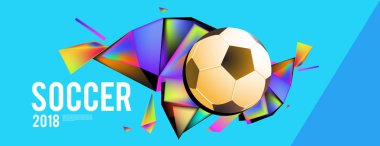 Düzen şablonu tasarım poster futbol olayı, 2018 eğilim için