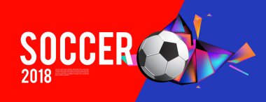 Düzen şablonu tasarım poster futbol olayı, 2018 eğilim için