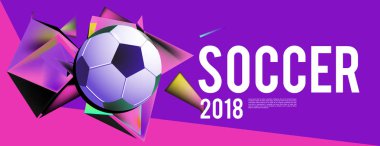 Düzen şablonu tasarım poster futbol olayı, 2018 eğilim için