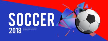 Düzen şablonu tasarım poster futbol olayı, 2018 eğilim için