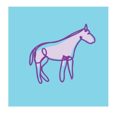 At illüstrasyon hat sanat için logo resim