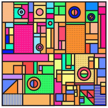 Vektör soyut geometrik renkli arka plan.