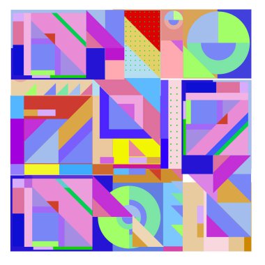 Vektör soyut geometrik renkli arka plan.