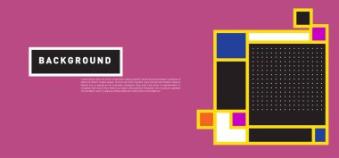 Vektör soyut renkli dikdörtgen arka plan afiş için