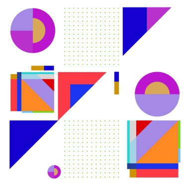 Vektör soyut geometrik renkli arka plan.